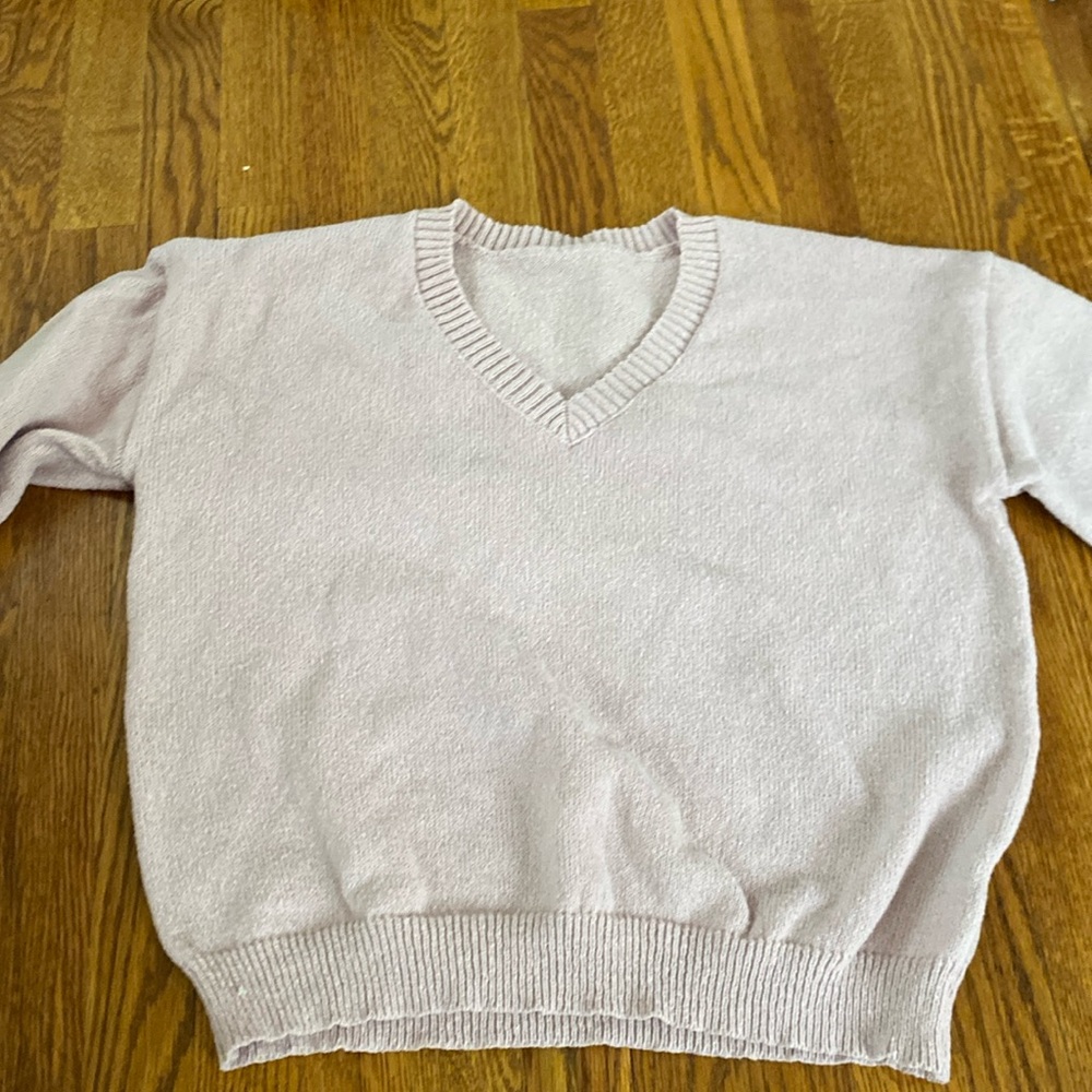 light pink sweater